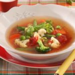 Soup with garden vegetable